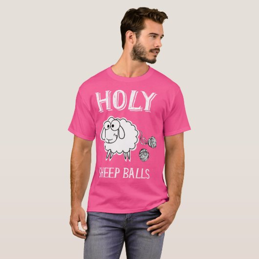 For Knitter Sheep Funny Sheep Wool Tシャツ (正面フル)