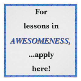 For Lessons in Awesomeness ポスター