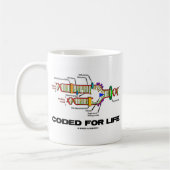 For Life(DNA複製)をコード化 コーヒーマグカップ (左)