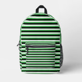 For Lovers of Fun – Green Backpack プリントバックパック (正面)