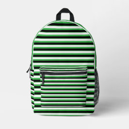 For Lovers of Fun – Green Backpack プリントバックパック