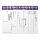 For Me 5 Plus 1 Daily Food Trackerメモ帳 ノートパッド (正面)