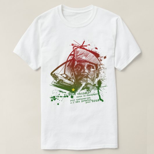 For Mens Womens Thomas Africanist Sankara Awesome  Tシャツ (デザイン正面)