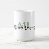 For ML Lovers & Tech Enthusiasts – Sage Green ML コーヒーマグカップ (中央)