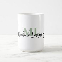 For ML Lovers & Tech Enthusiasts – Sage Green ML  コーヒーマグカップ