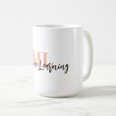 For ML Lovers & Tech Enthusiasts – White ML Mug 💻 コーヒーマグカップ (正面右)