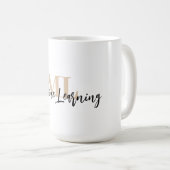 For ML Lovers & Tech Enthusiasts – White ML Mug 💻 コーヒーマグカップ (正面右)