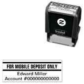 For Mobile Depositお客様の名前アカウント番号 セルフインキングスタンプ (インサイチュ)