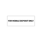 For Mobile Deposit Onlyはっきりした文字 セルフインキングスタンプ (デザイン)