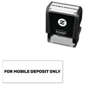 For Mobile Deposit Onlyはっきりした文字 セルフインキングスタンプ (インサイチュ)