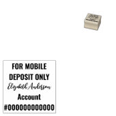For Mobile Deposit Only銀行口座スクリプト名 ラバースタンプ (押印)