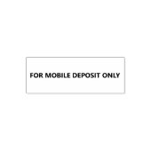 For Mobile Deposit Only はっきりしたフォントテンプレート セルフインキングスタンプ (デザイン)