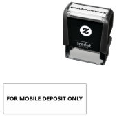 For Mobile Deposit Only はっきりしたフォントテンプレート セルフインキングスタンプ (インサイチュ)
