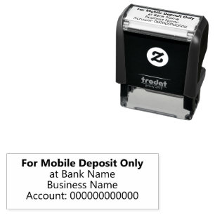 For Mobile Deposit Only Bank Acctビジネス名 セルフインキングスタンプ
