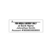For Mobile Deposit Only Bank App署名欄 セルフインキングスタンプ (デザイン)