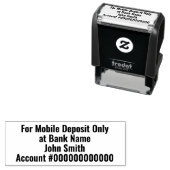 For Mobile Deposit Only Bank Name Account はっきりした N セルフインキングスタンプ (インサイチュ)
