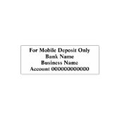 For Mobile Deposit Only Bold Font Business for App セルフインキングスタンプ (デザイン)