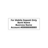 For Mobile Deposit Only Business Name for Bank App セルフインキングスタンプ (デザイン)