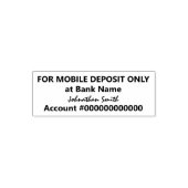 For Mobile Deposit Only Name Signature Banking App セルフインキングスタンプ (デザイン)