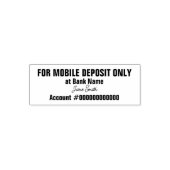 For Mobile Deposit Only Signature Bank App Deposit セルフインキングスタンプ (デザイン)