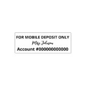 For Mobile Deposit Only Signature Name Bank App セルフインキングスタンプ (デザイン)