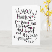 For Mom カード (黄色い花)