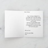 For Mum Pink Floral Gold Heart Mother's day カード (内部)