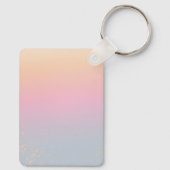 For Mum Pink Floral Gold Heart Mother's day  キーホルダー (裏面)