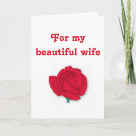 For My Beautiful Wife Valentine Greeting Cards シーズンカード