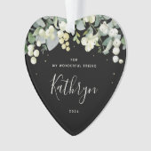 For My Friend Christmas Non-Photoハート オーナメント (正面)