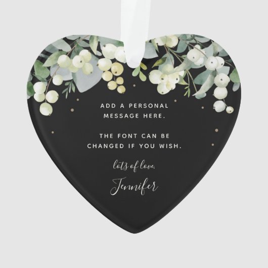 For My Friend Christmas Non-Photoハート オーナメント (裏面)