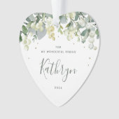 For My Friend Christmas Non-Photoハート オーナメント (正面)