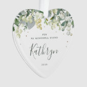 For My Friend Christmas Non-Photoハート オーナメント (正面)