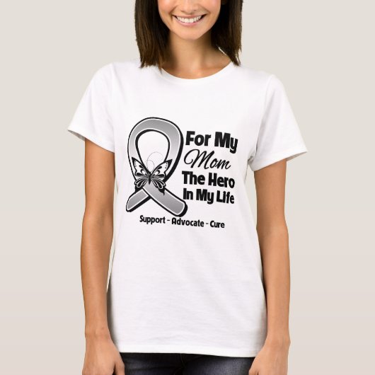 For My Hero My Mom - Brain Cancer Tシャツ (正面)