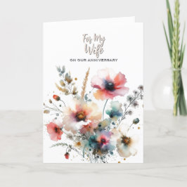 For My Wife Anniversary Greeting Card サンキューカード