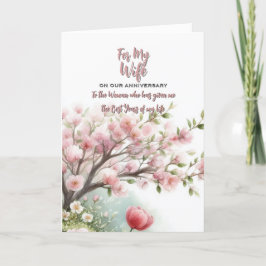 For My Wife Anniversary Greeting Card サンキューカード