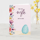 For My Wife With Love Card カード (黄色い花)