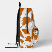 For Nature Lovers – Autumn Orange Abstract Design  プリントバックパック (左)