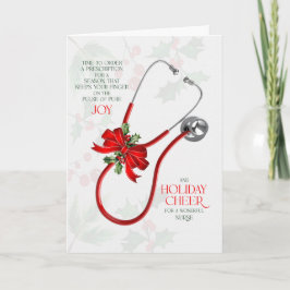 for Nurse Stethoscope Joy and Cheer シーズンカード