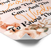 For Peace in your宇宙楽しむザ・セレニティ祈りの言葉 ポスター (角)