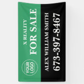 For Saleプロパティカスタムバナー 横断幕 (縦)