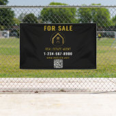 For Sale 実在 Estate Agent Open Houseロゴ 横断幕 (インサイチュ)
