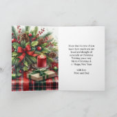 For Son and Wife Merry Christmas Greeting Card シーズンカード (内部)
