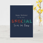 For Son In Law特別誕生日 カード (黄色い花)