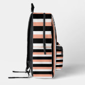 For Style Lovers – Abstract Peach Art Backpack プリントバックパック (左)