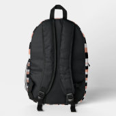 For Style Lovers – Abstract Peach Art Backpack プリントバックパック (裏面)