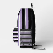For Style Lovers – Abstract Purple Art Backpack プリントバックパック (右)