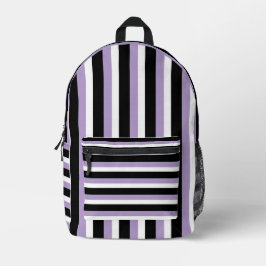 For Style Lovers – Abstract Purple Art Backpack プリントバックパック