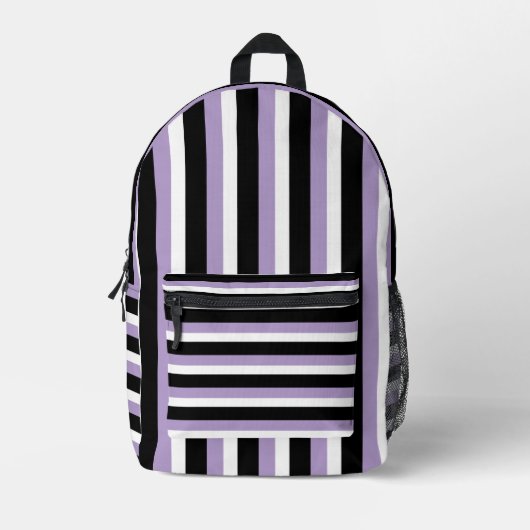 For Style Lovers – Abstract Purple Art Backpack プリントバックパック (正面)