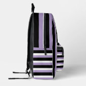 For Style Lovers – Abstract Purple Art Backpack プリントバックパック (左)